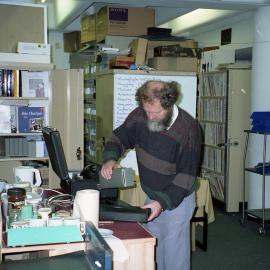 Mr. Keith Davey prepares for a social function, the University of Newcastle, Australia - 1992