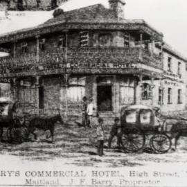 Barry's Commercial Hotel, West Maitland, [n.d.], Newcastle City Library