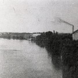 Hunter River and Portus' mill, Morpeth, NSW, from G A King, Newcastle and Hunter District Historical Society Journal I (1947)