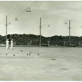 Unidentified bowlers  -  Newcastle Bowling Club, Newcastle, NSW, [n.d.]