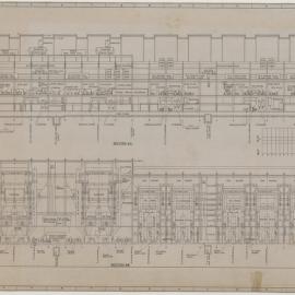 Lake Macquarie [Wangi] Power Station 1-6 Turbo Alternators 1-6 Boilers - Longitudinal Cross Section 1958