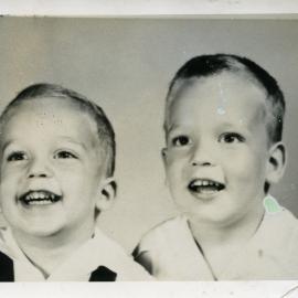 Colin and Bruce McLarty, 25 December, 1954  - State Dockyard, Newcastle, NSW