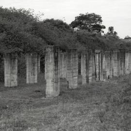 Small coal box from the north, Seaham No 1 Colliery, Seahampton, NSW, 1980