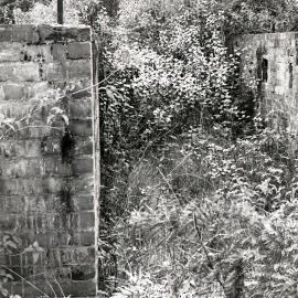 Engine block (south of main shaft) from south, Seaham No 1 Colliery, Seahampton, NSW, 1980
