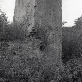 [Remains of chimney stack, Seaham No 1 Colliery, Seahampton, NSW, 1980]
