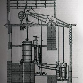 Cornish pumping engine, Caleb Pamely, The Colliery Manager's Handbook, 1898, Fig 351