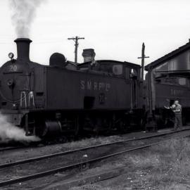 Locomotive No 20, East Greta Railway Workshops, NSW, 29 April 1980