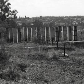 Remains of coal store, Aberdare No 7 Colliery, April 1980
