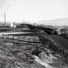 Poppet head and stack, Stanford Main No 2 Colliery, Paxton, NSW, 30 April 1980