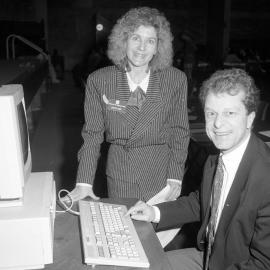 Professor Neil Rees with Ms. Julie Swain, the University of Newcastle, Australia - 1992