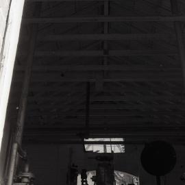 Repair shop, interior, Stanford Main No 2 Colliery, Paxton, NSW, August 1981