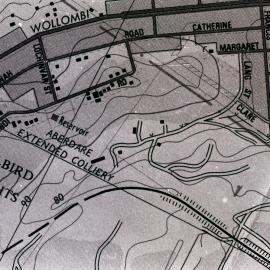 Aberdare Extended Colliery, Bellbird Heights, NSW from Lands Department map, 1979