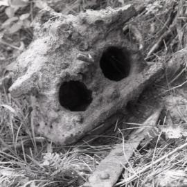 Boiler valve and part of boiler, Watagan Forest, NSW, 1982