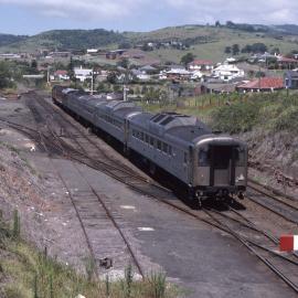 "South Coast Daylight Express", hauled by 422 Class, Kiama, NSW, January 1987