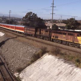 4484 and 48 Class, "Northern Tablelands Express", Hanbury Junction, NSW, 22 April 1989