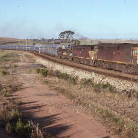 8046 and 4497, "Indian Pacific", Locksley, NSW, 16 December 1989