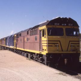 8041, 8024, 8032 and 8038, coal train, Ben Bullen, NSW, 28 December 1995
