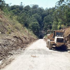 Construction of Sandy Hollow-Gulgong railway, Bylong, NSW, [1980]