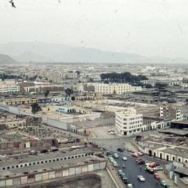 Scene of city with Andes in background, Lima, [1960]