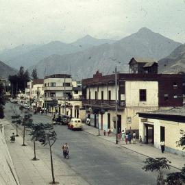 Scene of city with Andes in background, Lima, [1960]