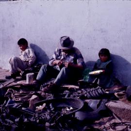 Cobbler at work, Cuzco, [1960]