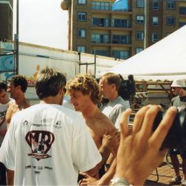 Warren Smith and Mark Occhilupo at Surfest 1995 - Newcastle, NSW