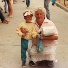 Rhys and Joyce at Surfest 1985 - Newcastle, NSW