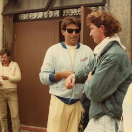 Warren Smith "Smithy" and Mark Richards at Surfest 1985 - Newcastle, NSW