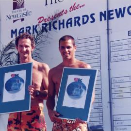 Mark Richards and Kelly Slater at Surfest 1995 - Newcastle Beach, NSW