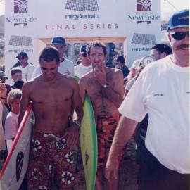 Kelly Slater and Mark Richards at Surfest 1995 - Newcastle Beach, NSW