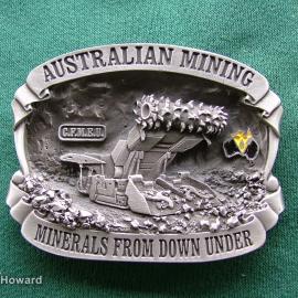 Belt Buckle: Australian Mining Minerals From Down Under