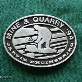 Belt Buckle: Mine & Quarry '94 Jarvie Engineering