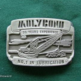 Belt Buckle: MOLYBOND Np.1 in Lubrication 35 Years Experience