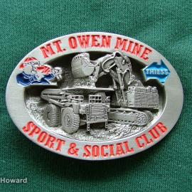 Belt Buckle: Mount Owen Sport & Social Club THIESS