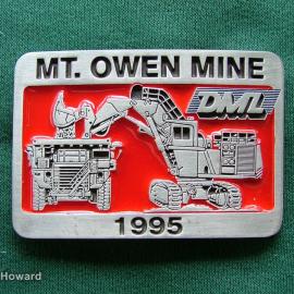 Belt Buckle: Mt. Owen Mine 1995 DML