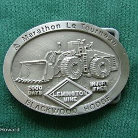 Belt Buckle: Marathon Le TOurneau Blackwood Hodge Saxonvale Coal