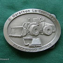 Belt Buckle: Marathon Le Tourneau Blackwood Hodge Warkworth Mining Limited