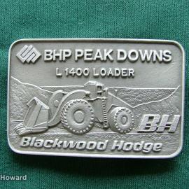Belt Buckle: BHP Peak Downs L 1400 Loader Blackwood Hodge
