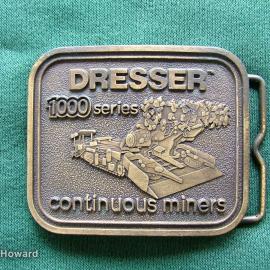 Belt Buckle: Dresser 1000 Series continuous miners