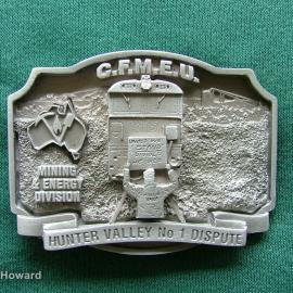 Belt Buckle: C.F.M.E.U. Hunter Valley No 1 Dispute