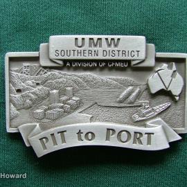 Belt Buckle: UMW Southern District Pit to Port A Division of CFMEU