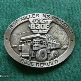 Belt Buckle: R.W. Miller NS Komatsu Haulpak 830E Rebuild