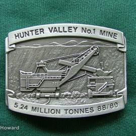 Belt Buckle: Hunter Valley No.1 Mine 5.24 Million Tonnes 88/89