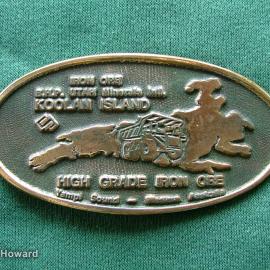 Belt Buckle: Koolan Island High Grade Iron Ore B.H.P