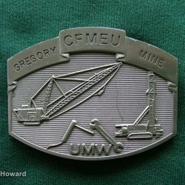 Belt Buckle: CFMEU Gregory Mine  UMW