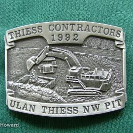 Belt Buckle: THIESS Contractors 1992 Ulan THIESS NW Pit