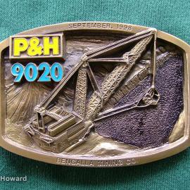 Belt Buckle: P&H 9020 September, 1998 Bengalla Mining Co.