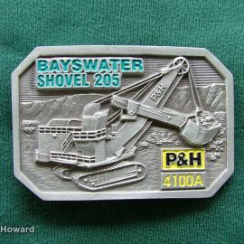 Belt Buckle: Bayswater Shovel 205 P&H 4100A