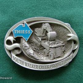 Belt Buckle: THIESS South Walker Creek Project 1996