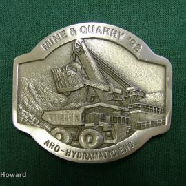 Belt Buckle: Mine & Quarry '92 Aro-Hydramatic Eng.